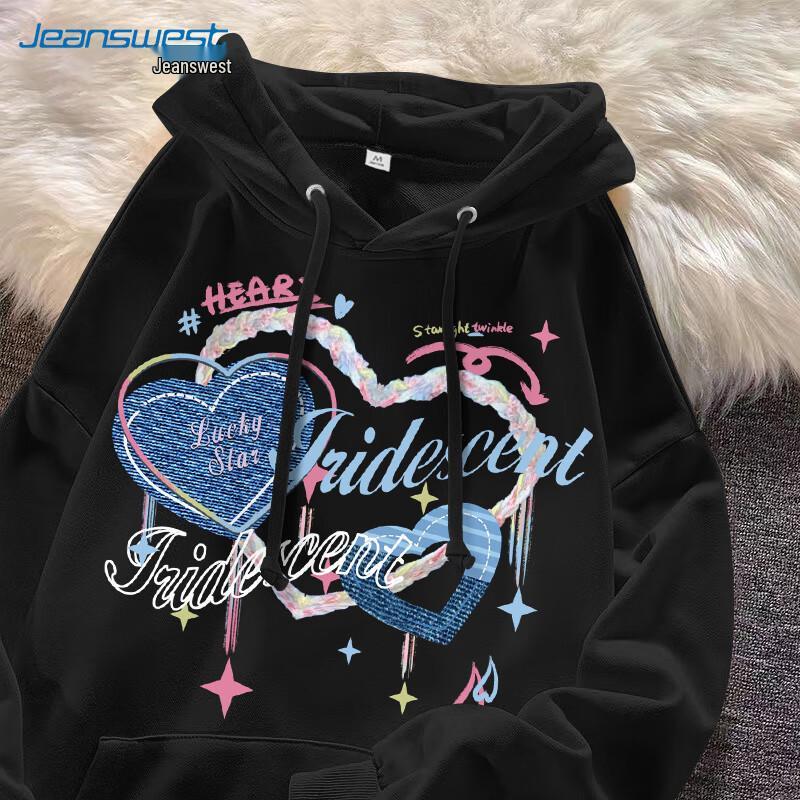 

JEANSWEST Women s Printed Hooded Sweatshirt XL