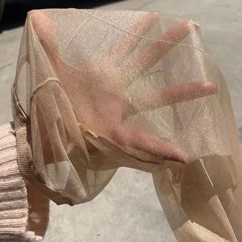 "Summer Pearlescent Shiny Black Stockings for Internet Celebrities - Ultra-Thin and Sexy Female Pantyhose"