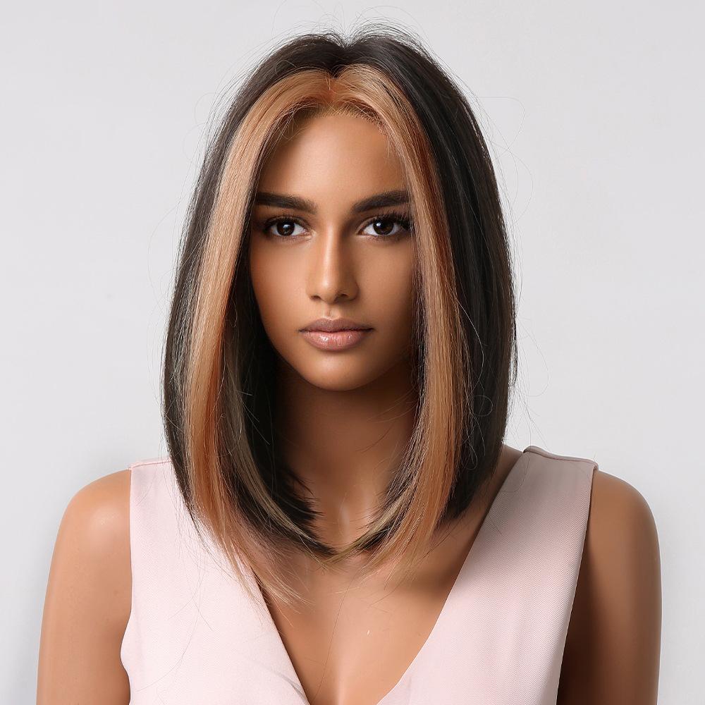 Pruik Dames Hoge Temperatuur Zijde Kort Haar Zomer Natuurlijke Kleur Bobo Hoofd Temperament Leeftijdsvermindering Qi Pony Kort Steil Haar Pruik Hoofddeksel