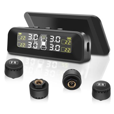 Avutrel Lastik Basınç Monitörü, TPMS Lastik Basınç Sensörü, Araba, 5 Çeşit Alarm, Güneş Işığı/USB