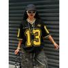 Los Angeles Number 13 Print Fashion Women V-Neck Short Sleeve T-Shirt Summer Tee Baseball Jerseys Daily Oversized Sport T-Shirt
