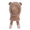 Children's Plush Warm Ear  Pullover Hat With Plush Mask And Neck