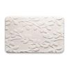 Solid Color Memory Foam Non-slip Bathroom Mat with Imitation Rabbit Fur