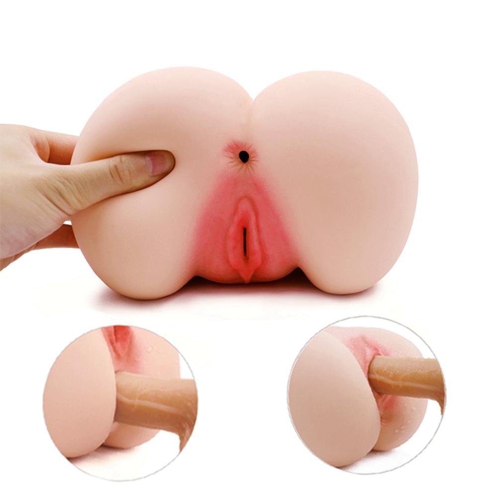RUNYU Masturbador masculino Sex Doll Sex Toys 3D Silicone Nalga para hombre