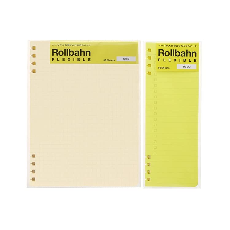 Rollbahn Flexible Refill Grid L Rollbahn Flexible Refill TO DO L [Delfonics] [2-Piece Set] / (Neon Yellow)