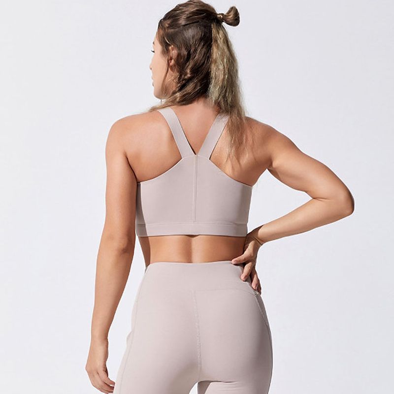 

Women s Yoga Vest Short Tight Sports Intimates Quick-Drying Running with Chest Pad Bra Paragraph 15 L