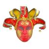 Narrenmaske Maskerade Maske Halloween Maske Party Maske Mardi Gras Maske Venezianische Komödienmaske für Karneval