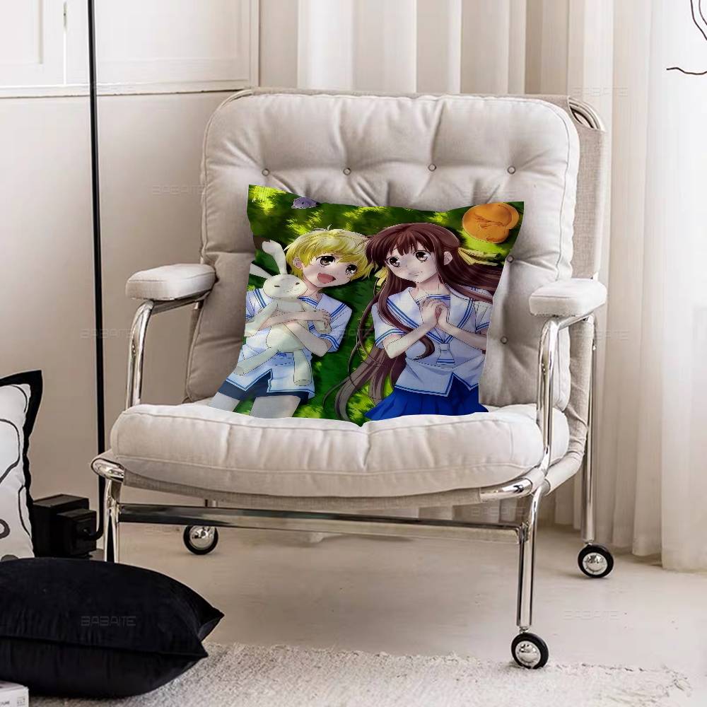 Anime Fruits Basket Cushion Cover Pillow Cover Decor Pillowcase Printed Cushion Case for Couch