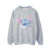 Lilo & Stitch Mens Reading Lying Down Lilo & Stitch Sweatshirt