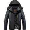 Men's Jacket Winter Outdoor Warm Men's Gorpcore Waterproof Thick Fleece Parka Snow Hiking Casual Windproof Hooded Coat