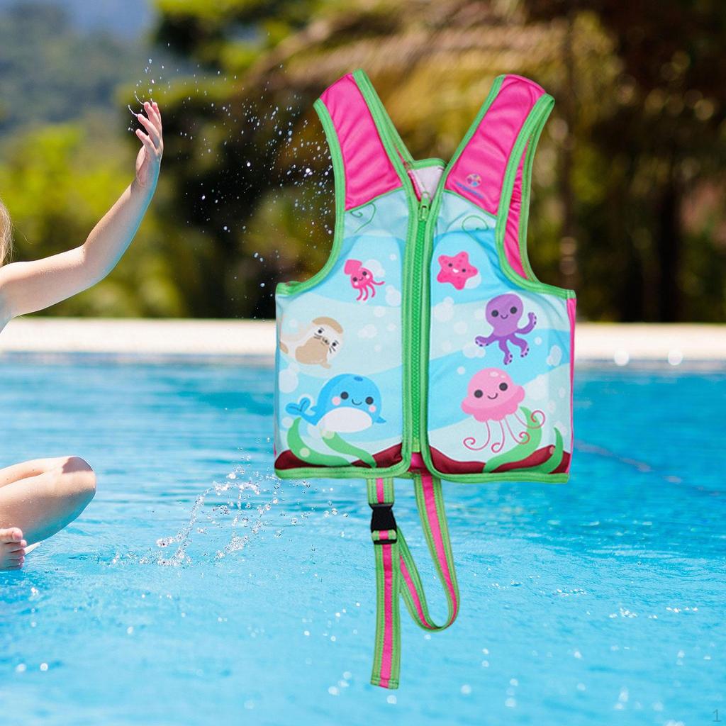 Kids Swim Vest Polyester Buoyancy Swimwear for Kayaking Water Sports Fishing