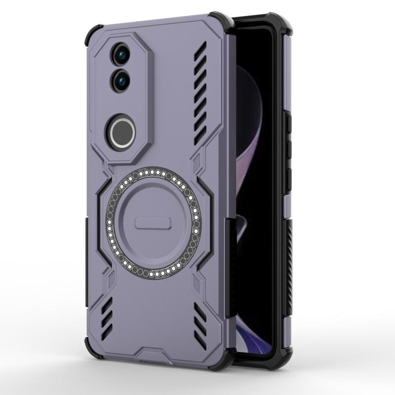 For Vivo V50 Case Cover Vivo V50 Capa Shockproof Phone Bumper Back Hard Magsafe Wireless Charge Annular Magnetic Fundas Vivo V50