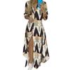 Spring and Summer Latest Trendy Printing Long-sleeved Shirt Sexy Dress
