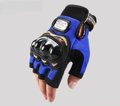 Half Finger Motorcycle Gloves, Summer, Bike, Breathable, Protective, Anti-Slip, Shockproof, Easy To Operate Smartphone