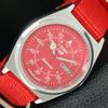 REFURBISHED SEIKO 5 AUTOMATIC 6309A VINTAGE JAPAN MENS RED DIAL WATCH a442242-1