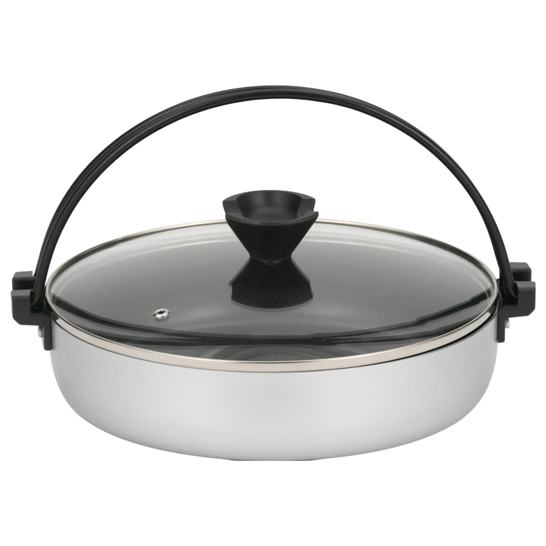

Takeda Corporation Silver 26 x 26 x 6cm IH Sukiyaki Pot 26cm [Pot/Sukiyaki Pot/26cm] (with lid) XH-FD26SLV