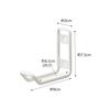 Yamazaki Tower Toilet Storage W3 X D9 X for Toilet Seat and Cleaning Model 6013 Wall-Mounted Hook, White, Approx. H7.5cm, Supplies,