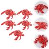 Pvc Inflatable Water Toy Red Crab Cup Holder Floating Drink Coaster For Pool Parties