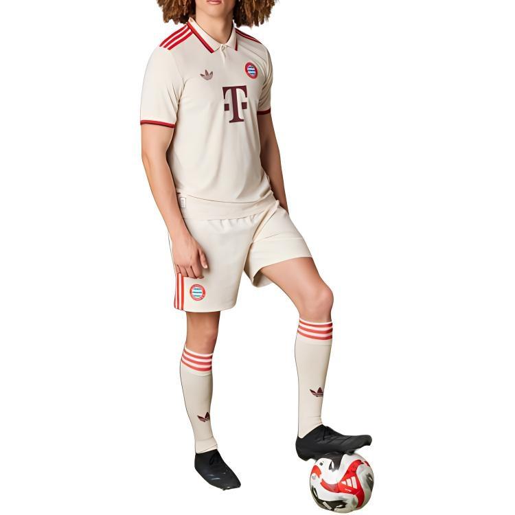 adidas FC Bayern 24/25 Derde Authentiek Shirt Aziatische Maat Aziatische Maat 'Linnen' Heren IZ3131