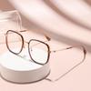 Color-changing Glasses Fashion Anti-blue Light Large Frame High-end Sense Of Men And Women Myopia Glasses 2302