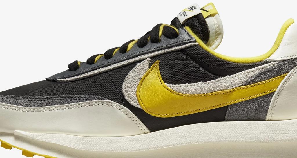DJ4877-001 UNDERCOVER Sacai Nike LD Waffle Black Sail-Dark Grey-Bright Citron