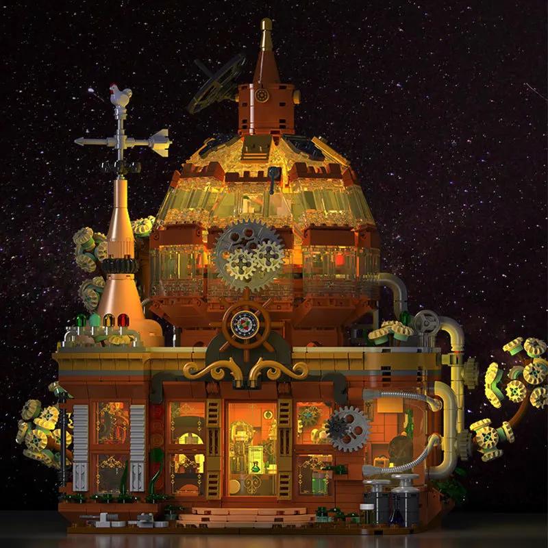 High-Quality 1842Pcs High-Quality Steampunk High-Quality Magic High-Quality Shop High-Quality Building High-Quality Blocks High-Quality Kit