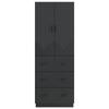 2-delige kastenset Zwart 66 x 34,5 x 87 cm Spaanplaat