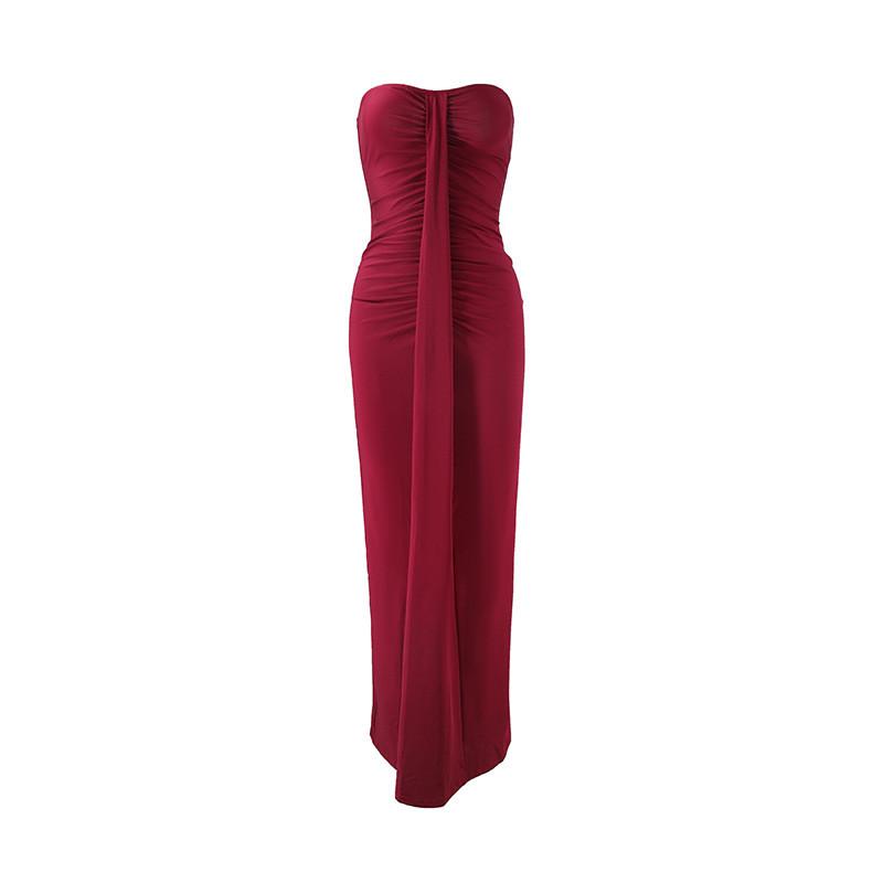 Sexy Slim Fit Bandage Dress With Pleated Design For Summer Casual Womens Fashion