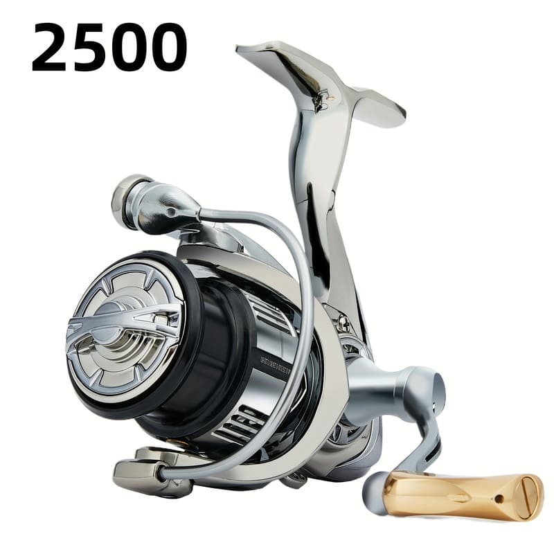 All-metal Seamless Spinning Reel Metal Rocker and Spool Lightweight Design Suitable for Long-distance Casting Suitable for Seawater and Freshwater