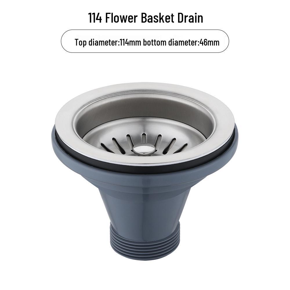 304 Stainless Steel Basket Strainer for Kitchen Sink
