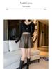 Women's High-Waisted Leather Shorts - Autumn/Winter Plus Size Wide-Leg Slimming Outerwear 2026