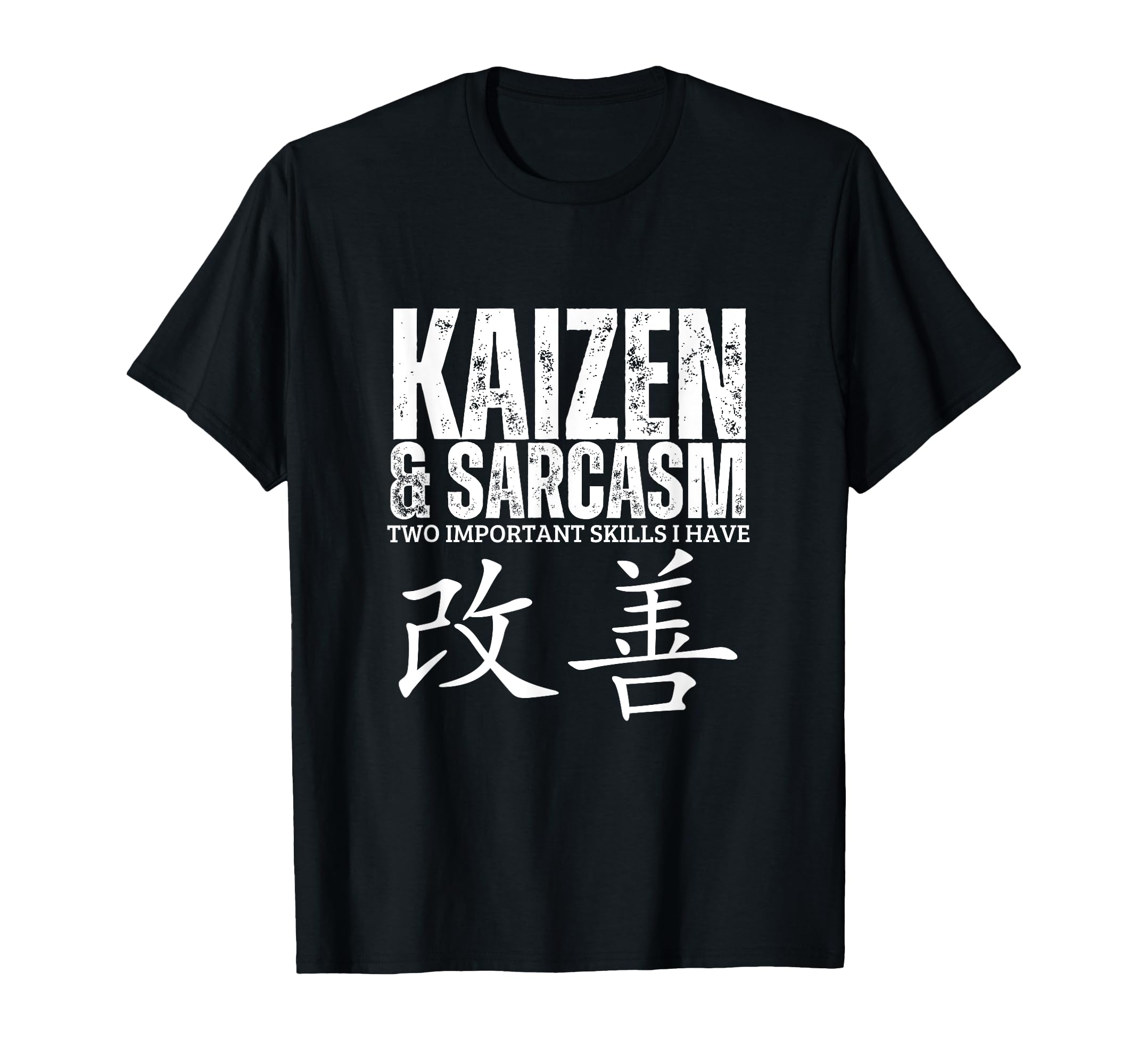 

Kaizen and Irony Funny Japanese Kaizen T-Shirt чёрный