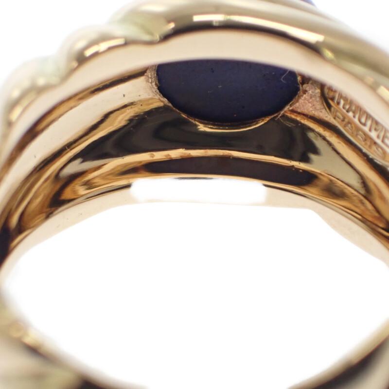Chaumet #12(JP Size) Ring K18 Yellow Gold/lapis Lazuli Women