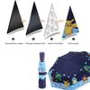 Kids Folding Umbrella Automatic Open Cartoon UV Protection Umbrella Compact Windproof for Girls Boys Women Travel