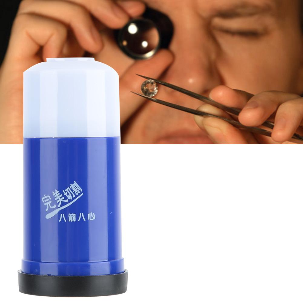 2Pcs Set Hearts and Arrows Cutting Scope Loupe Magnifier Jewelry Diamond Viewer