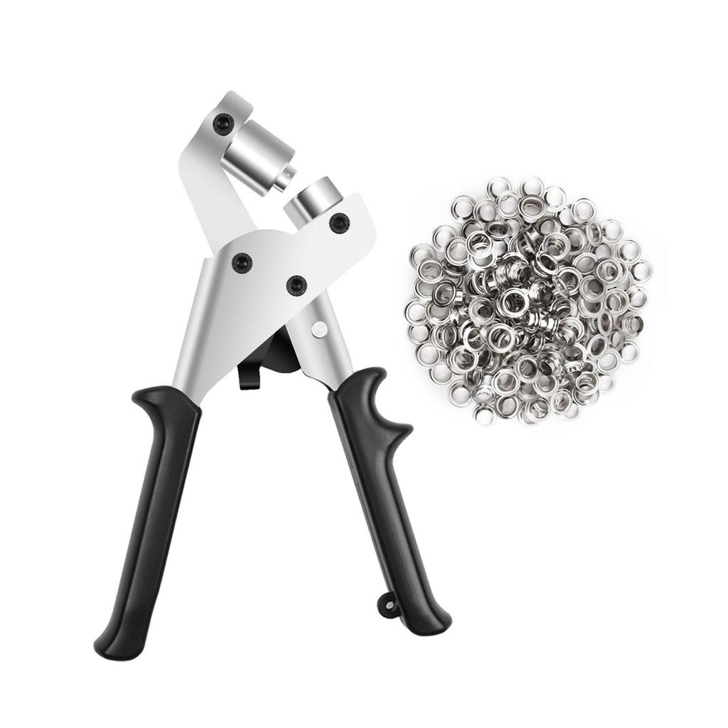 Buy Manual Grommet Hole Punch Pliers Set Hand Press Tool Kit at