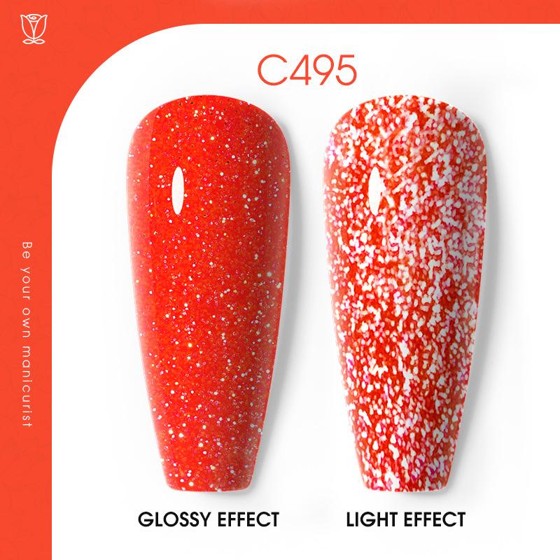 Flash Diamond Nail Polish Glue Nail Art Nail Art Glue Plastic Nail Polish Glue Popular Color Broken Diamond Leave-On