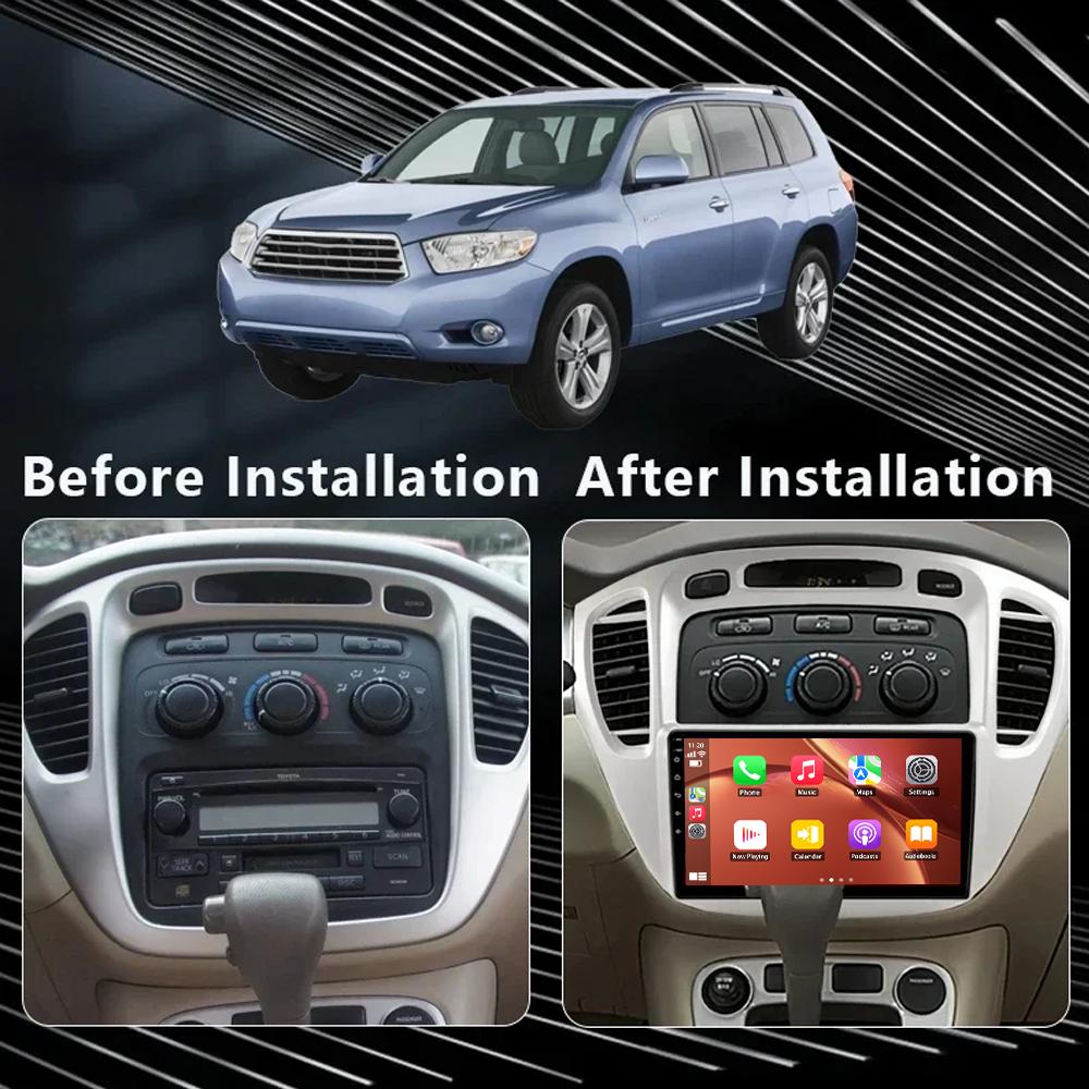 Android Car Radio For Toyota Highlander 2001 - 2007 Video Multimedia Player Navigation Stereo GPS 4G Carplay Autoradio