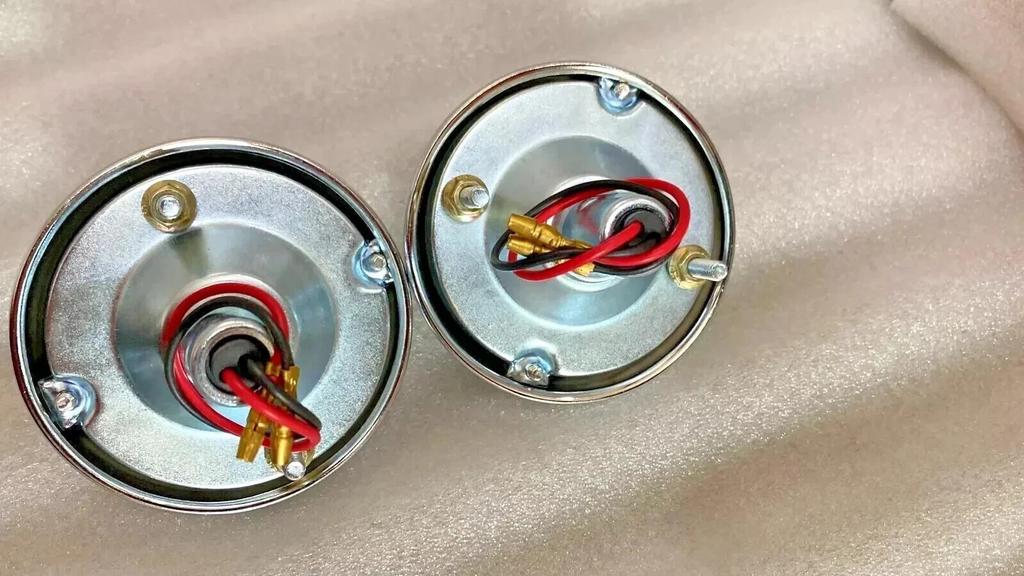 Willys / Jeep - Luce Indicatore di Direzione di Parcheggio - Vetro Trasparente - Cromato - Per