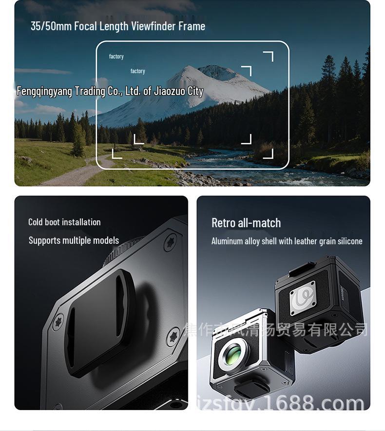 

Ulanzi VF01 Waist-Level Viewfinder for 35/50mm Lenses - Portrait & Street Photography Tool Silver Waist-Level Viewfinder VF01