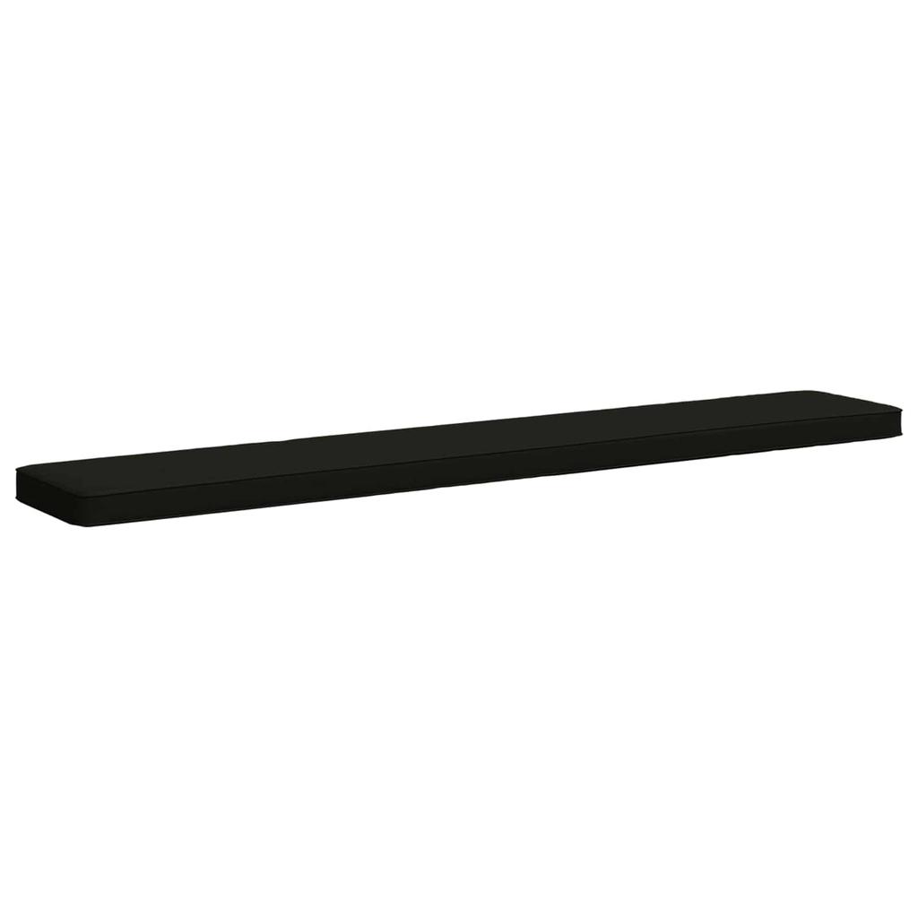2 piece Bench Cushion VUGHT 2 pcs 100percent  Polyester Black