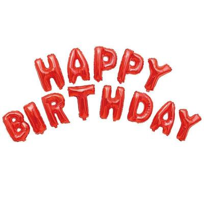 13pcs/Set 16 Inches Happy Birthday Aluminum Balloon Birthday Party Letters Balloon Decorations