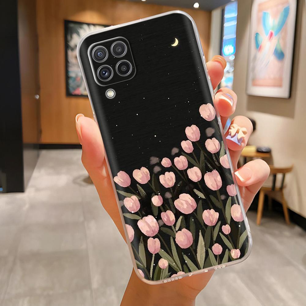 Phone Case for Samsung A12 Cases Fashion Butterfly Soft Clear Silicone Back Cover For Galaxy A12 4G 5G Funda Protection Bumper