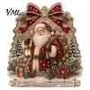 Seasonal Home Table Decorations Christmas Faux Diamond Painting Tabletop Ornaments, Beginner-Friendly DIY Acrylic Rhinestone Art Xmas Party