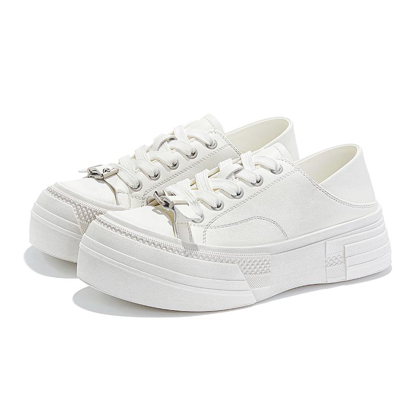 

Fashion AIYUQI 2025 new women s sneakers shoes Retro thick-soled white shoes for women Large-size casual skateboard female shoes 43 слоновая кость