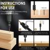 5pcs Countersink Drill Woodworking Drill Bit Set Drilling Pilot Holes for Screw Sizes #4 #6 #8 #10 #12 Cutter Screw Hole Drill