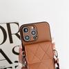 iPhone 17 Pro/16 Pro Max/14/13 Crossbody Hülle mit Kartenfächern & Riemen
