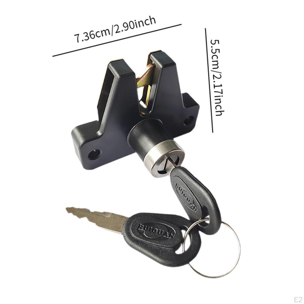 Motorcycle Trunk Lock Elderly Scooter Cushion with Keys Tail Box for