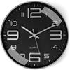 Wall Clock 12" Silent Quartz Decorative Latest Wall Clock Non-Ticking Classic Clock Battery Operated Round Easy To Read For Room/Home