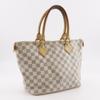 LOUIS VUITTON Saleya PM Handbag N51186 White Damier Azur Canvas Women Used